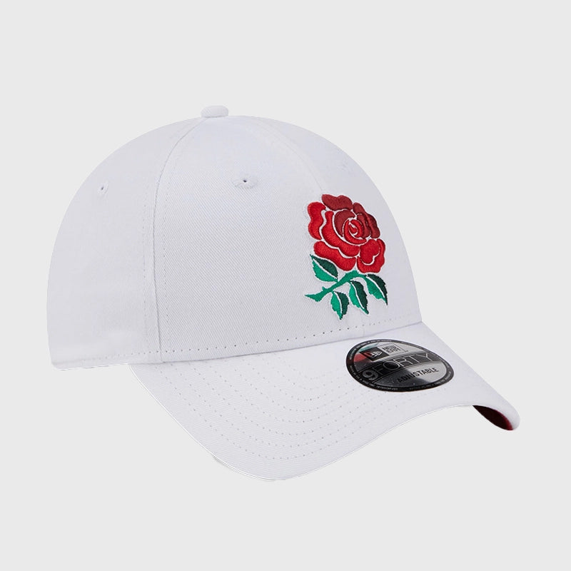 New Era England Rugby Core 9Forty Cap White - Rugbystuff.com