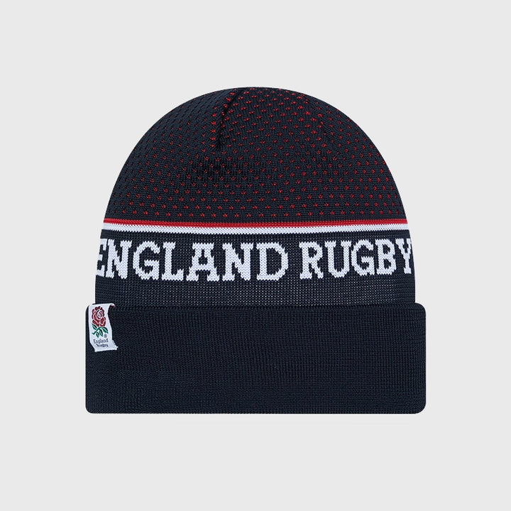 New Era England Rugby Wordmark Cuff Beanie Hat - Rugbystuff.com