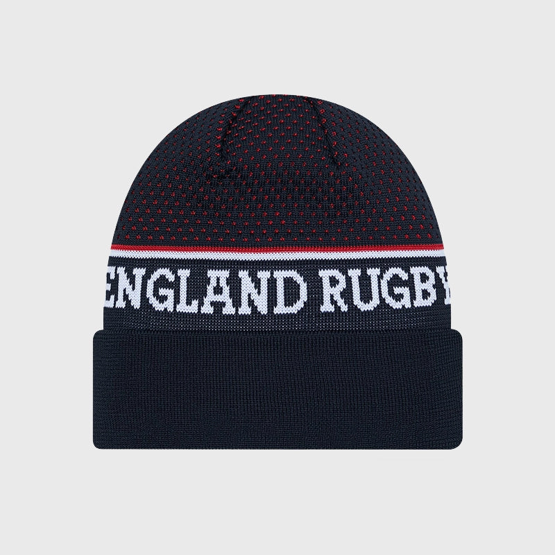 New Era England Rugby Wordmark Cuff Beanie Hat - Rugbystuff.com