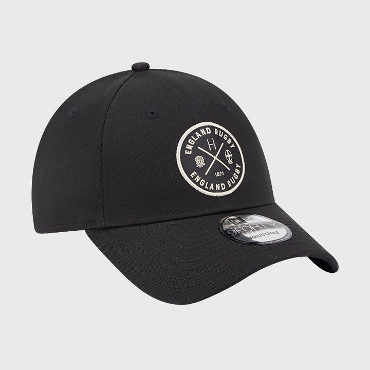 New Era England Rugby Heritage 9Forty Cap Black - Rugbystuff.com