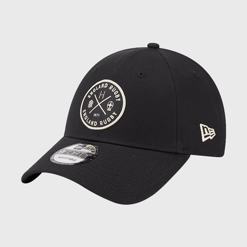 New Era England Rugby Heritage 9Forty Cap Black - Rugbystuff.com
