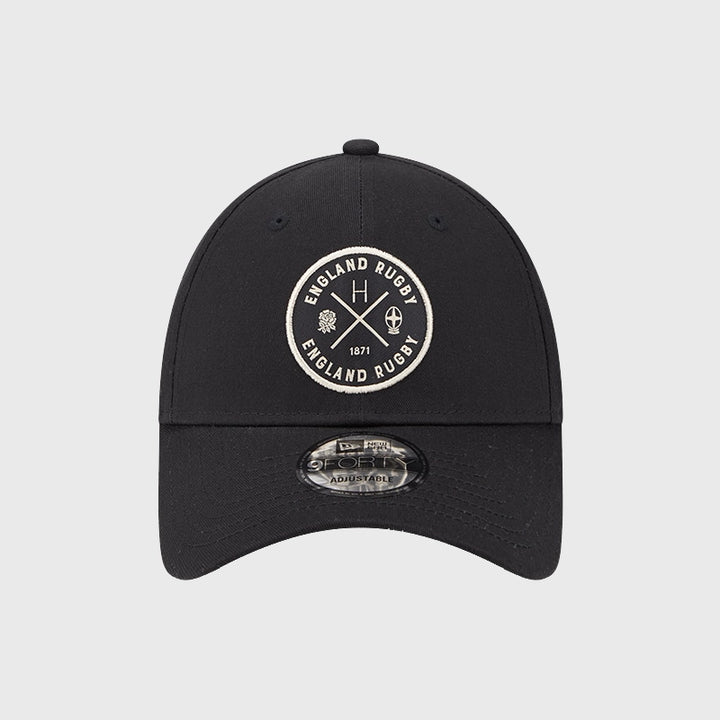 New Era England Rugby Heritage 9Forty Cap Black - Rugbystuff.com
