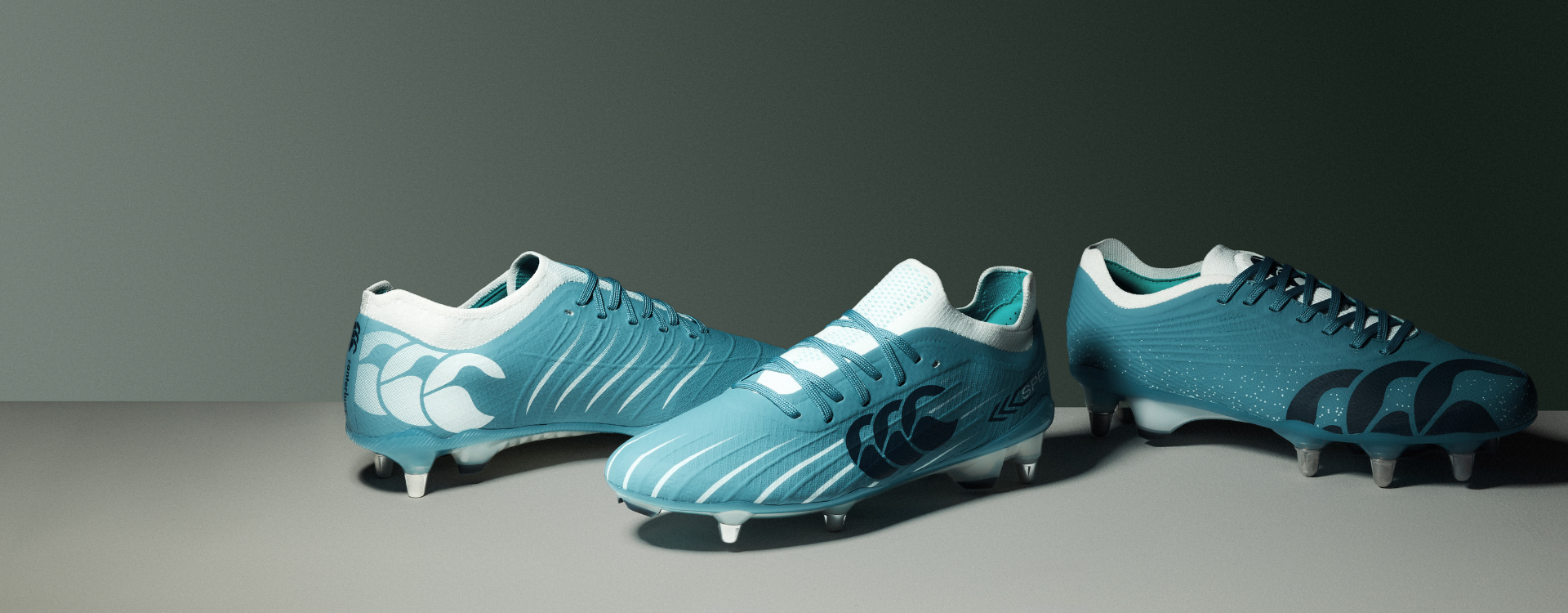 Canterbury Stampede Groundbreak, Speed Falcon and Phoenix in Mountain Spring Blue