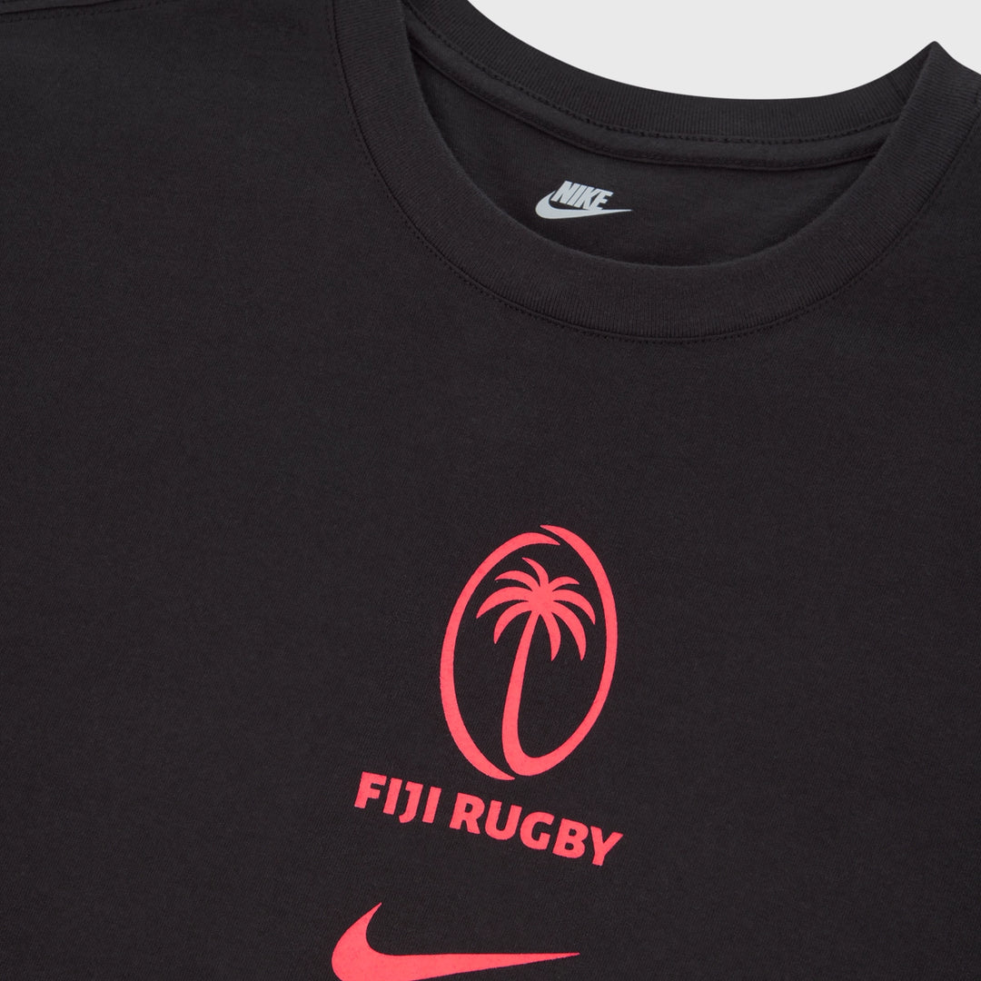 Nike Fiji Rugby Tee Black 2023/24 - Rugbystuff.com