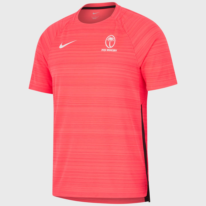 Nike Fiji Rugby Kid's Training Tee Red 2023/24 - Rugbystuff.com