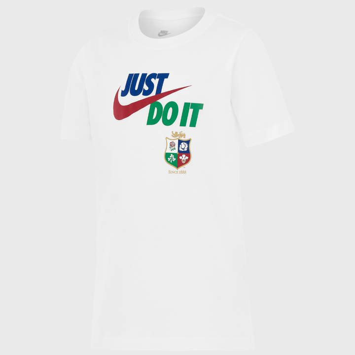 Nike British & Irish Lions Kid's Just Do It Tee White