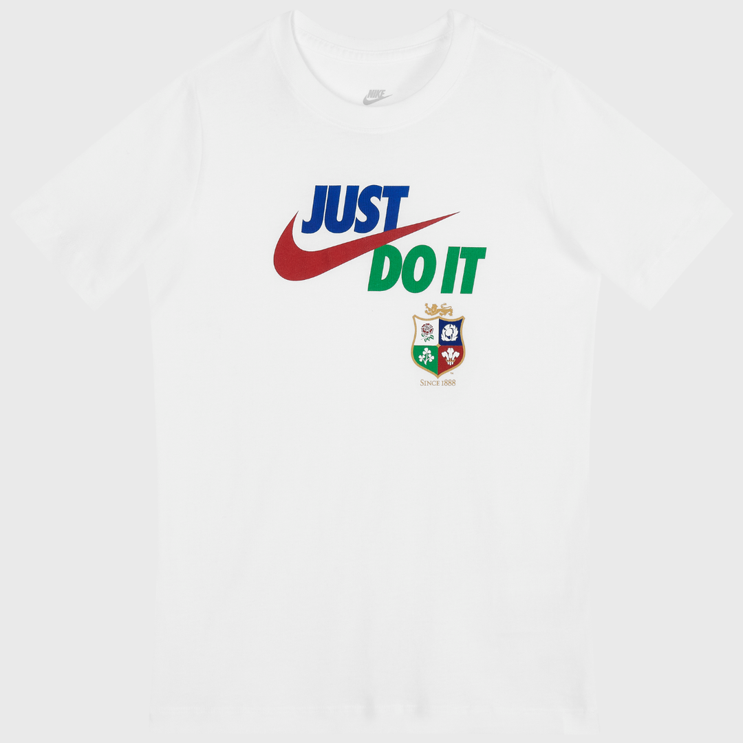 Nike British & Irish Lions Kid's Just Do It Tee White