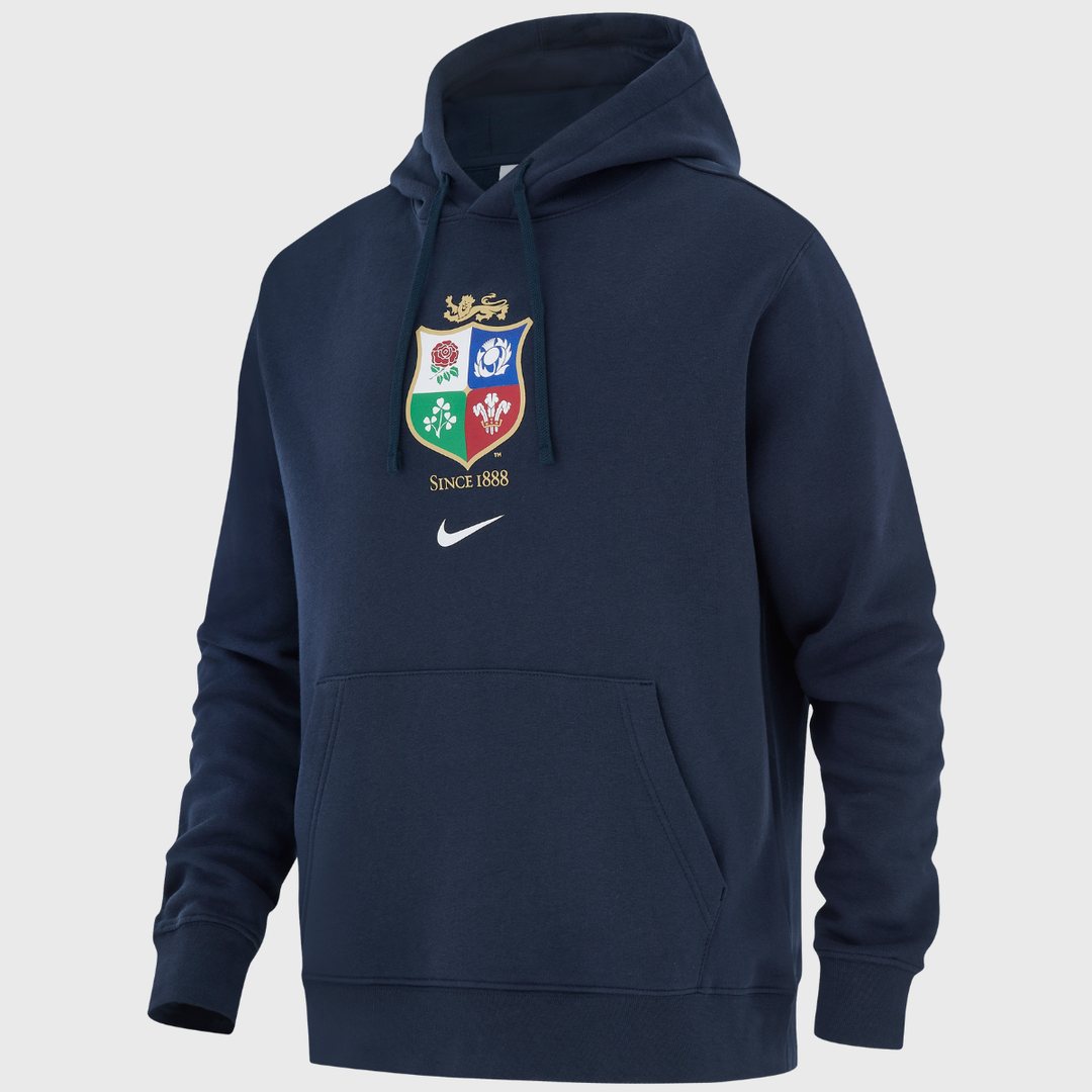 Nike British & Irish Lions Men's Overhead Hoody Navy - Rugbystuff.com