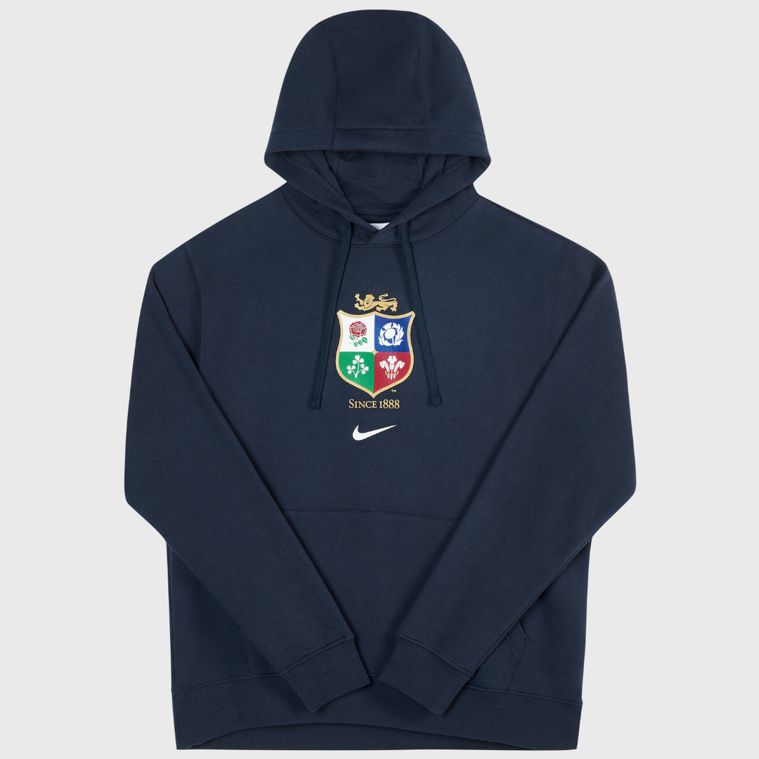 Nike British & Irish Lions Men's Overhead Hoody Navy - Rugbystuff.com