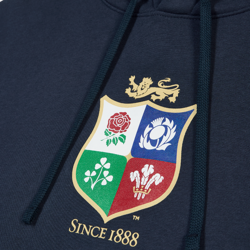 Nike British & Irish Lions Men's Overhead Hoody Navy - Rugbystuff.com