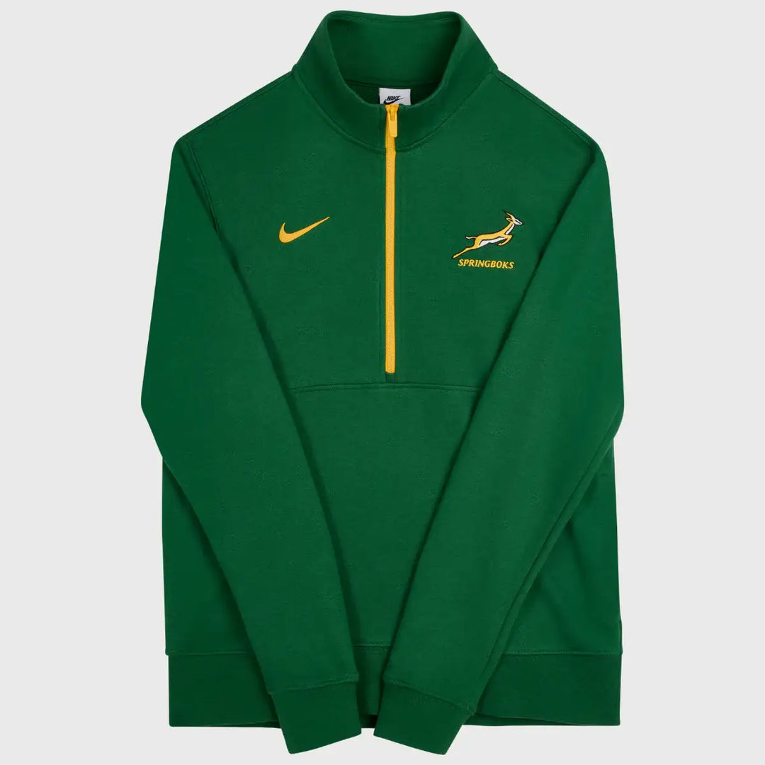 Nike Springboks Men's 1/2 Zip Sweatshirt 2026/27 - Rugbystuff.com