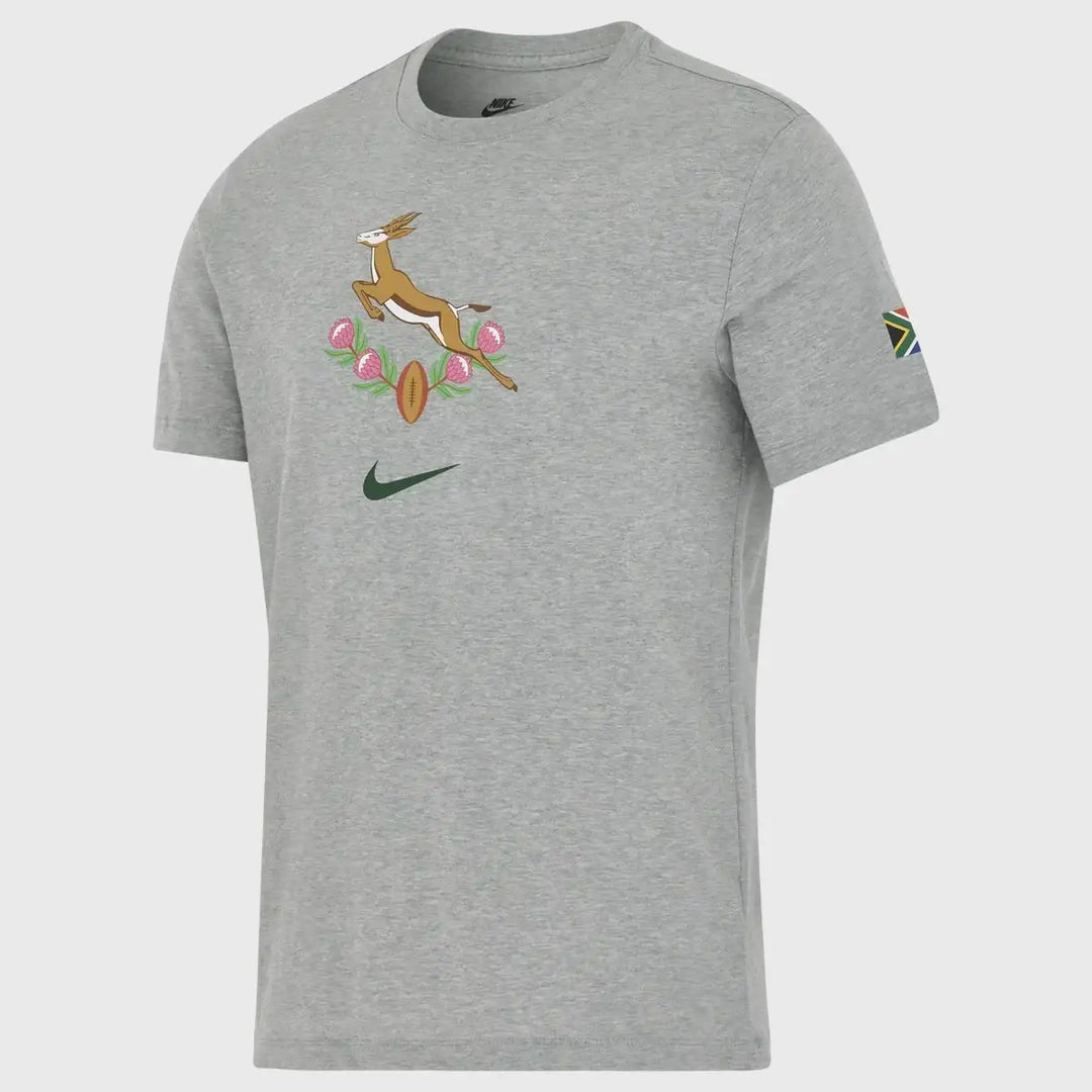Springbok Stuff Nike Springboks Men's Heritage Graphic Tee Grey Heather 2025/26 ...