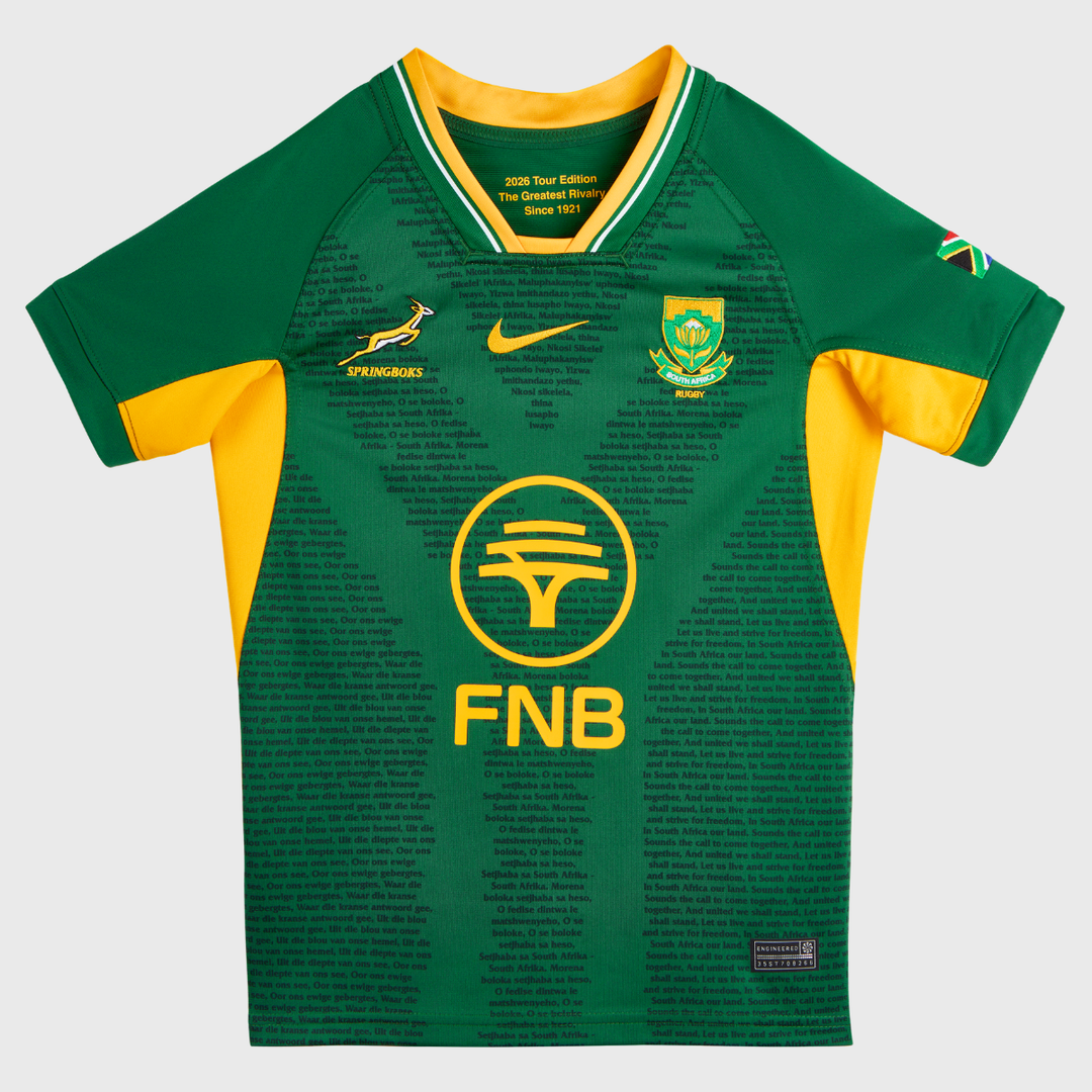 Nike Springboks Kid's Greatest Rivalry Home Stadium Rugby Jersey