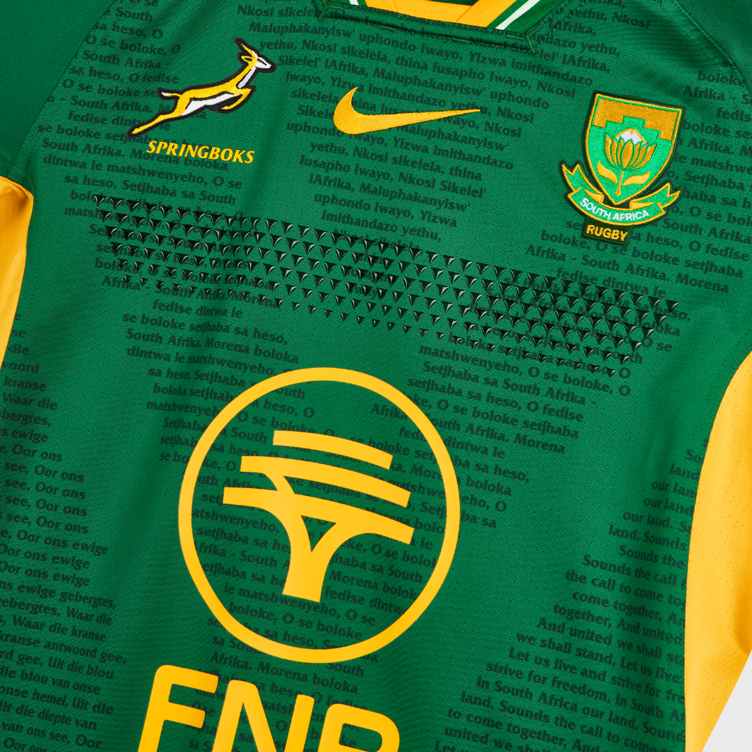 Nike Springboks Men's Greatest Rivalry Home Replica Match Rugby Jersey