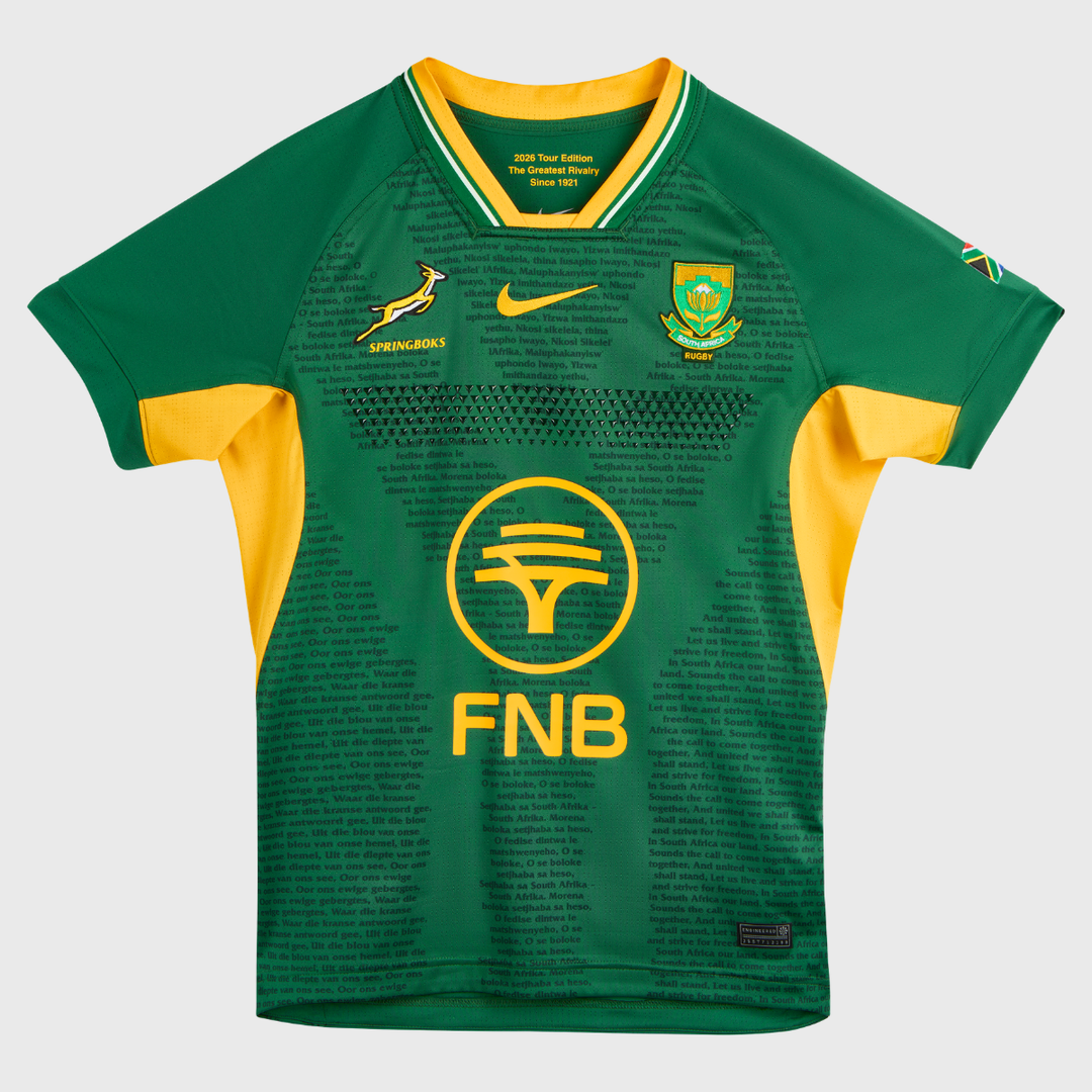 Nike Springboks Men's Greatest Rivalry Home Replica Match Rugby Jersey