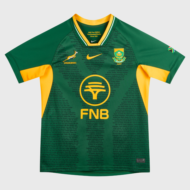 Nike Springboks Men's Greatest Rivalry Home Stadium Rugby Jersey