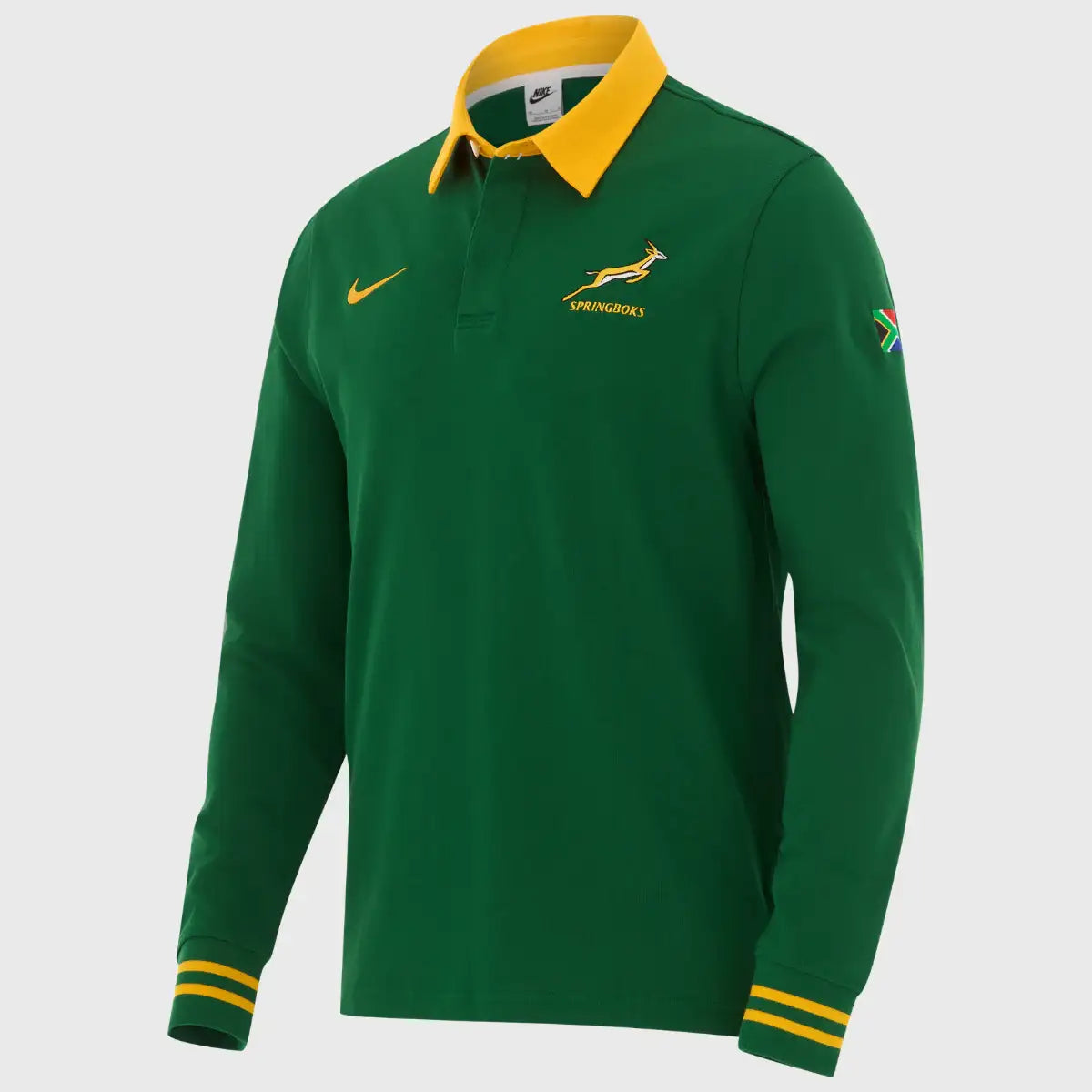 Nike Springboks Men's Home Long Sleeve Rugby Jersey 2026/27 - Rugbystuff.com