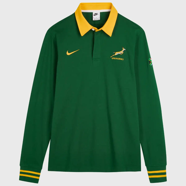 Nike Springboks Men's Home Long Sleeve Rugby Jersey 2026/27 - Rugbystuff.com