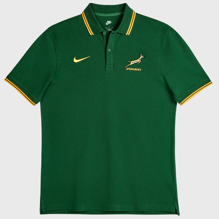 Nike Springboks Men's Pique Polo Shirt 2026/27 - Rugbystuff.com