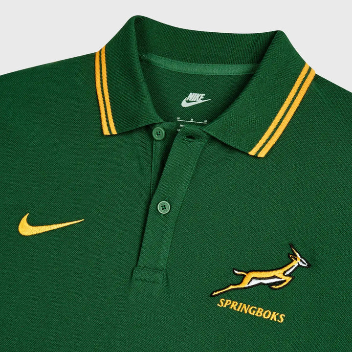 Nike Springboks Men's Pique Polo Shirt 2026/27 - Rugbystuff.com