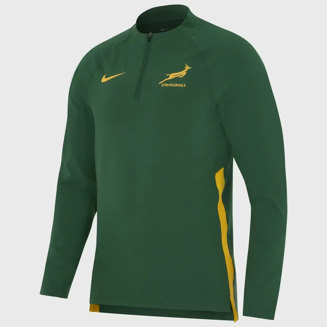 Springbok Stuff Nike Springboks Men's 1/4 Zip Training Top Green 2025/26 – Rugbystuff.com