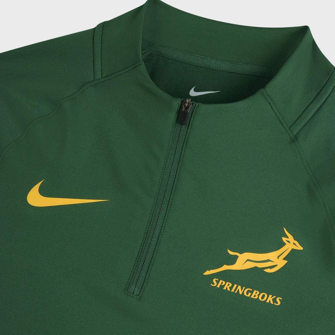 Springbok Stuff Nike Springboks Men's 1/4 Zip Training Top Green 2025/26 – Rugbystuff.com
