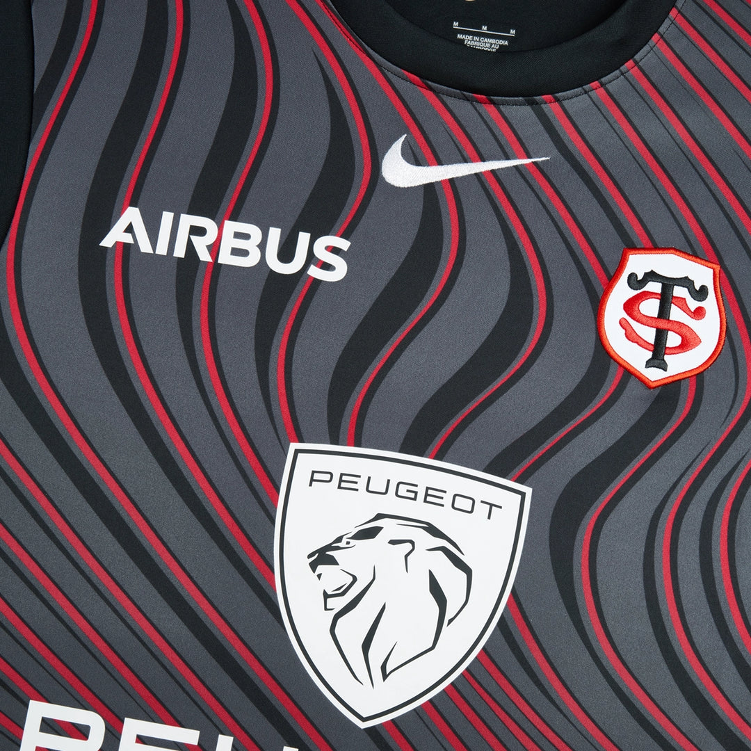 Nike Stade Toulousain Men's Pre-Match Training Rugby Shirt 2023/24 - Rugbystuff.com