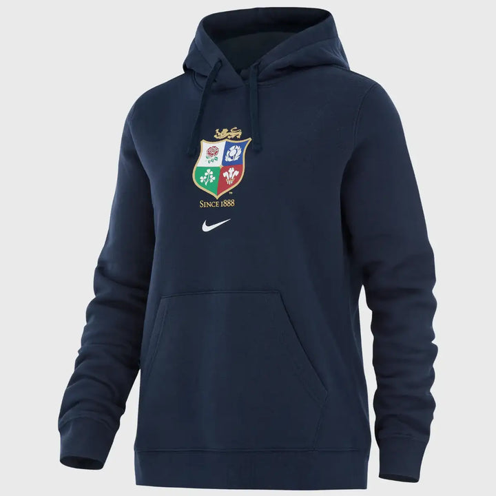 Nike British & Irish Lions Women's Overhead Hoody Navy - Rugbystuff.com