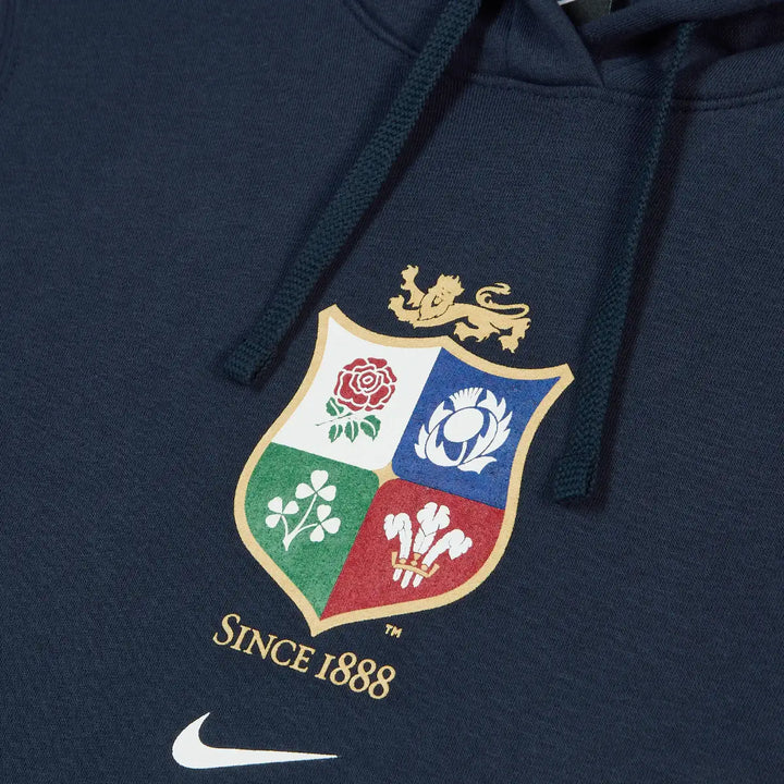 Nike British & Irish Lions Women's Overhead Hoody Navy - Rugbystuff.com