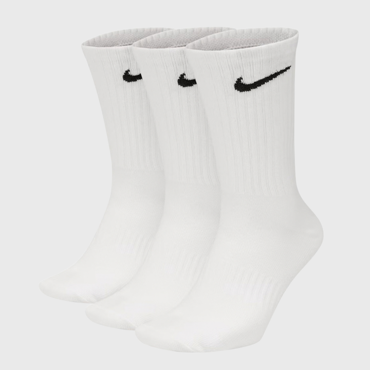 Nike Cushioned Training Crew Socks White 3 Pack
