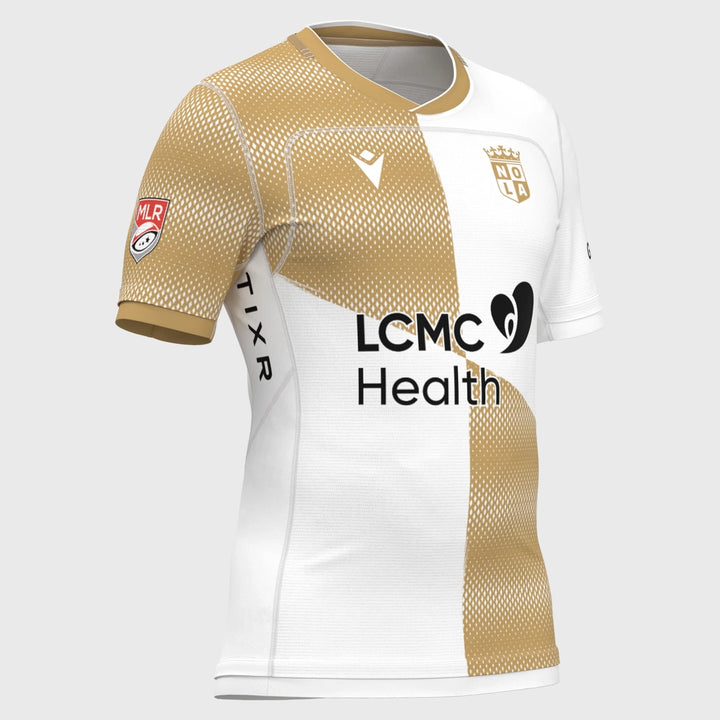 Macron NOLA Gold MLR Home Replica Rugby Shirt 2025 - Rugbystuff.com