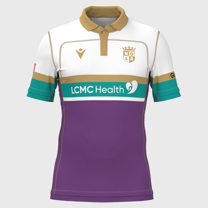 Macron NOLA Gold MLR Away Replica Rugby Shirt 2025 - Rugbystuff.com