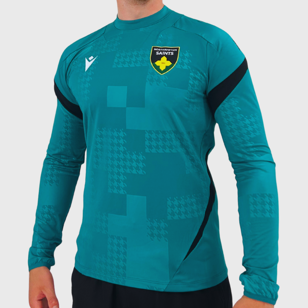 Macron Northampton Saints Roundneck Sweater 2025/26 - Rugbystuff.com