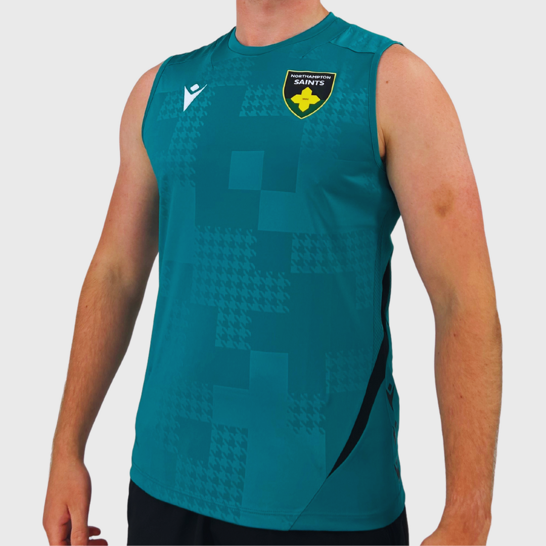 Macron Northampton Saints Training Sleeveless Tee 2025/26 - Rugbystuff.com