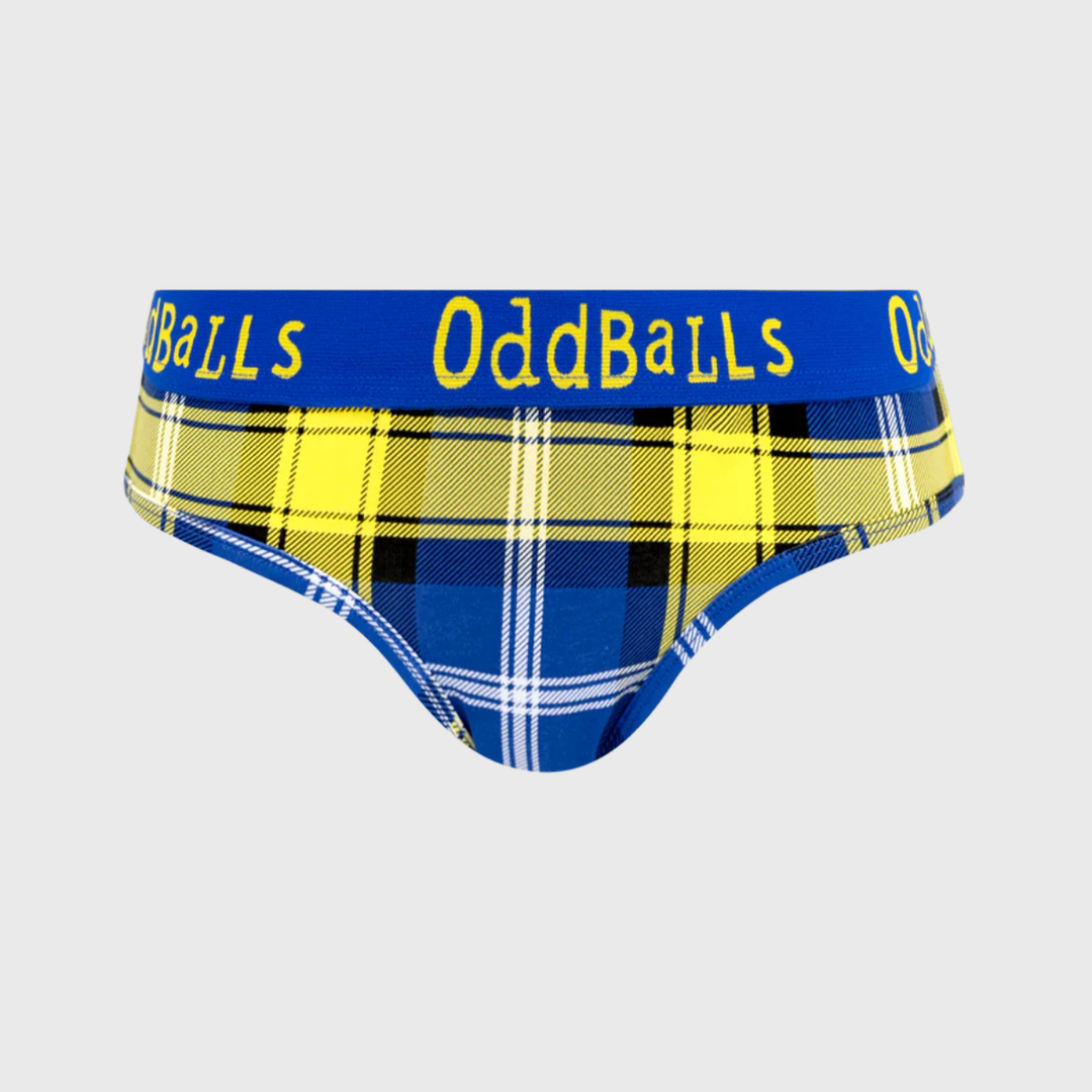 OddBalls My Name'5 Doddie Tartan Ladies Briefs - Rugbystuff.com