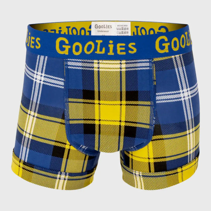 OddBalls My Name'5 Doddie Tartan Boxer Shorts - Kids - Rugbystuff.com