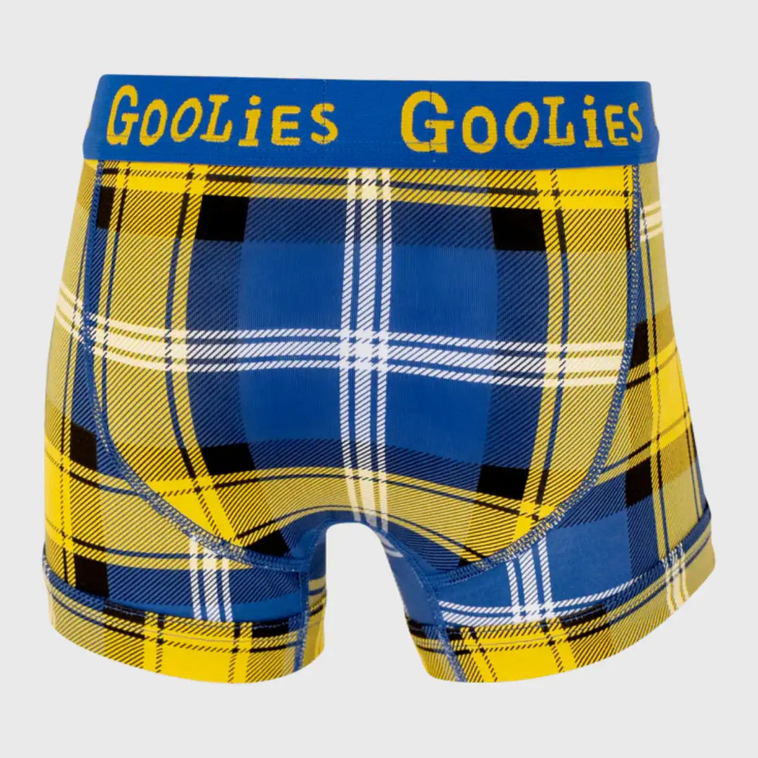 OddBalls My Name'5 Doddie Tartan Boxer Shorts - Kids - Rugbystuff.com