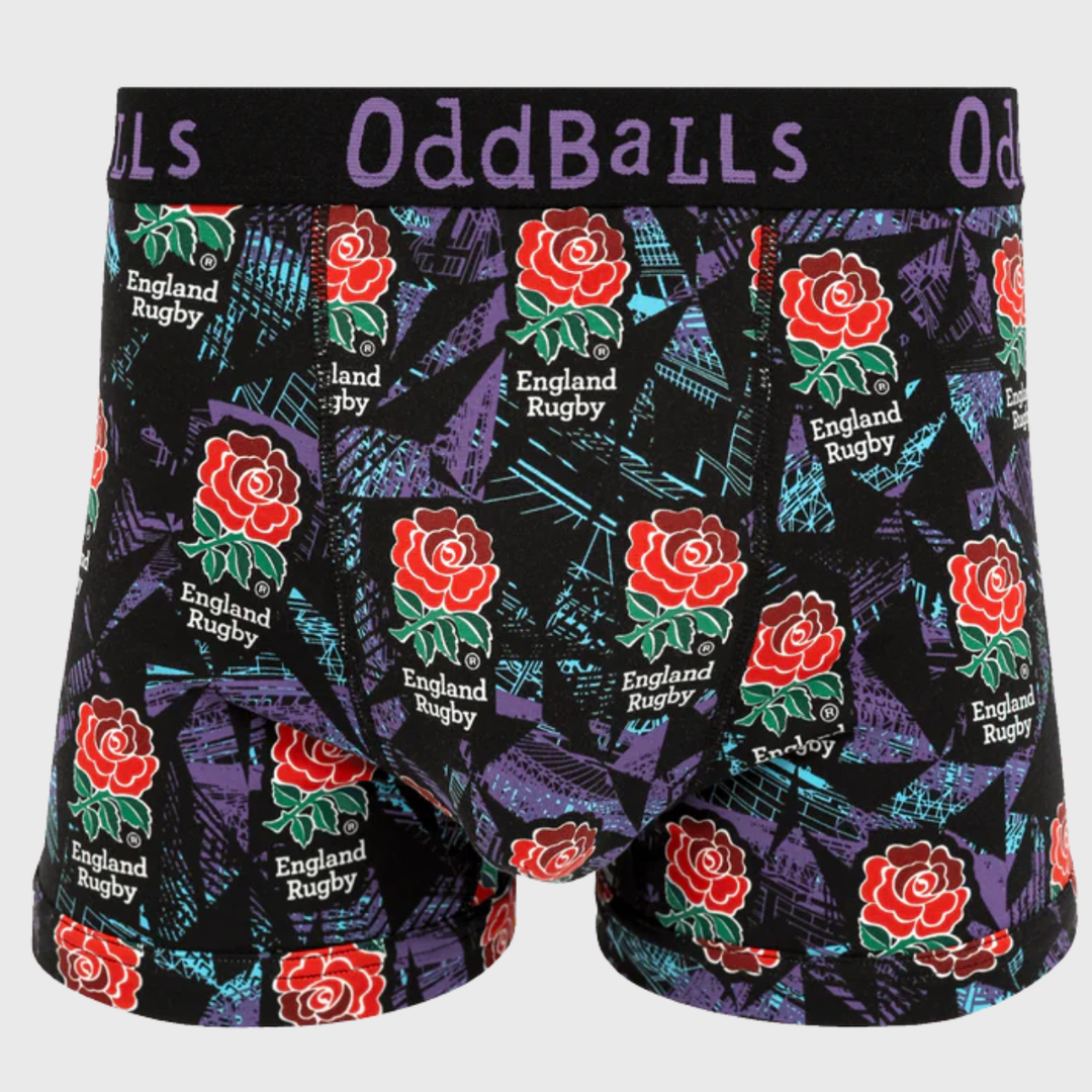 OddBalls England Rugby Alternate Boxer Shorts 25/26 - Rugbystuff.com