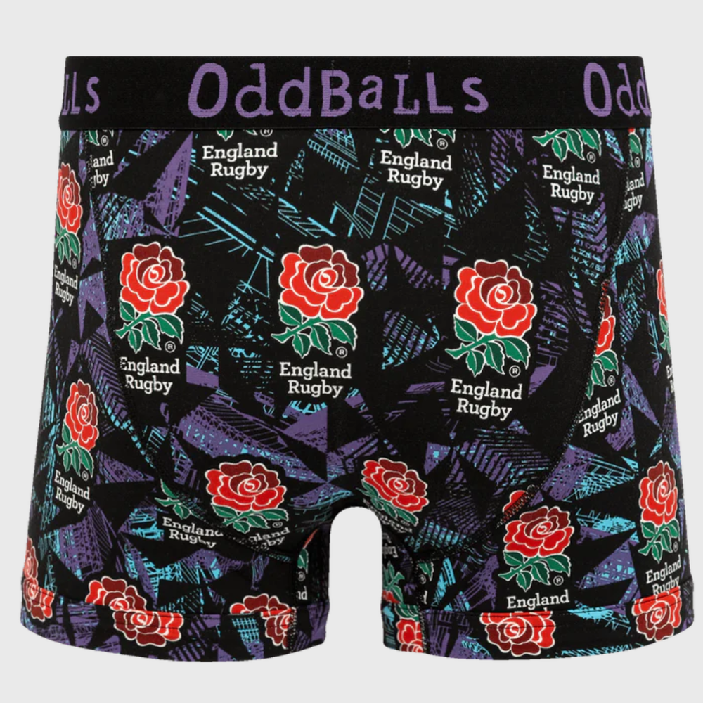 OddBalls England Rugby Alternate Boxer Shorts 25/26 - Rugbystuff.com