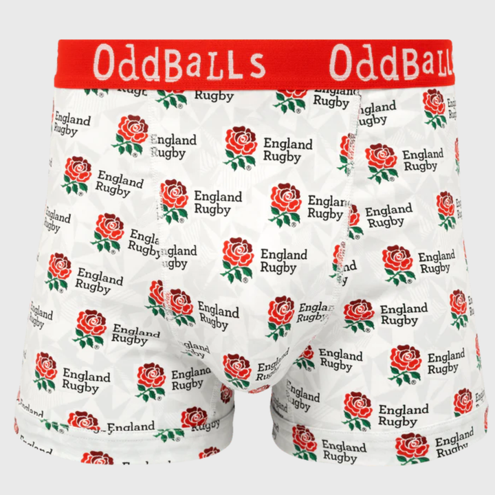 OddBalls England Rugby Home Boxer Shorts 25/26 - Rugbystuff.com