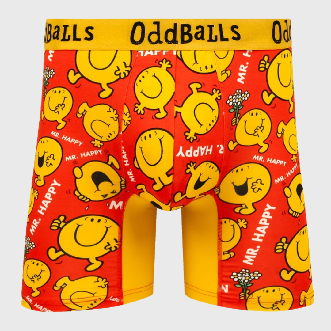 OddBalls Mr Happy Bamboo Boxer Shorts