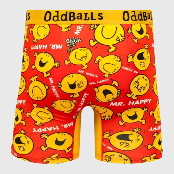 OddBalls Mr Happy Bamboo Boxer Shorts