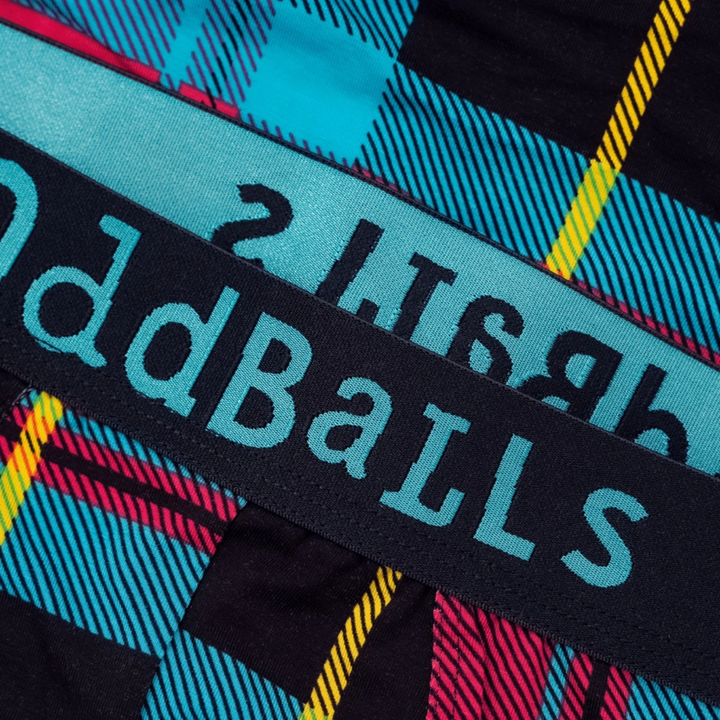 OddBalls Tartan Bamboo Boxer Shorts