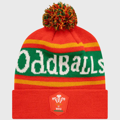 Oddballs Wales Rugby Bobble Beanie Hat