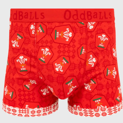 OddBalls Wales Rugby Home Boxer Shorts 25/26