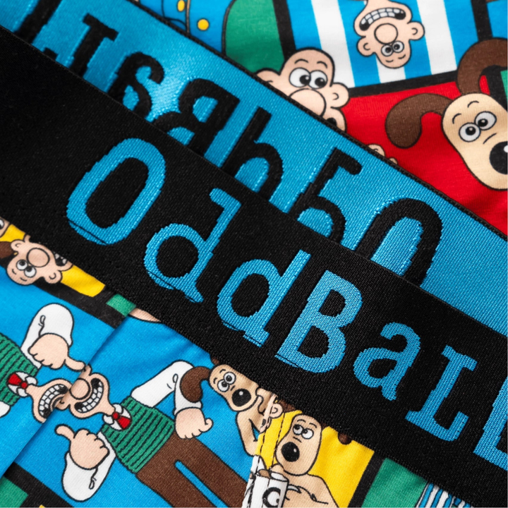 OddBalls Wallace & Gromit Bamboo Boxer Shorts