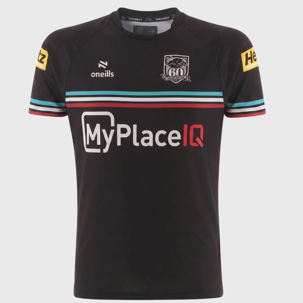 O'Neill's Penrith Panthers Men's Training Tee Black 2026 - Rugbystuff.com
