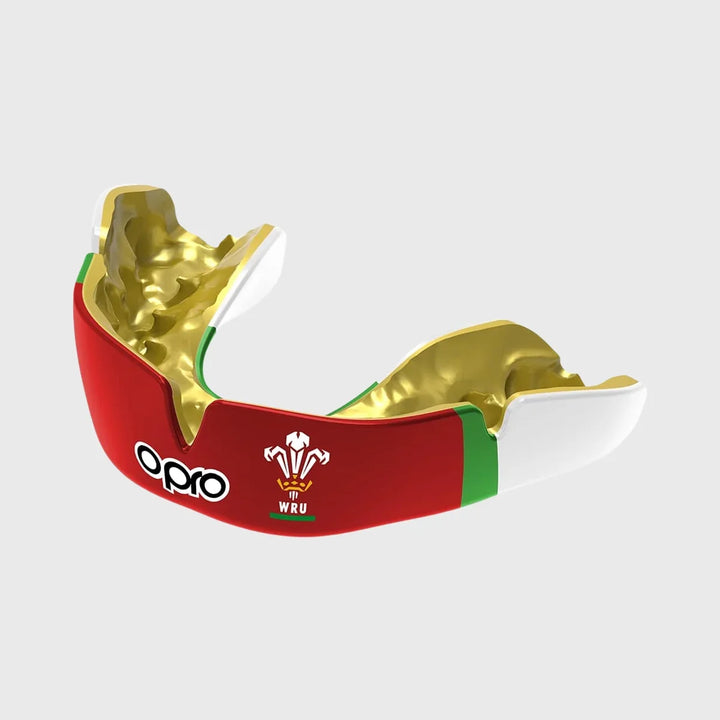Opro Instant Custom-Fit Wales WRU Mouthguard - Rugbystuff.com