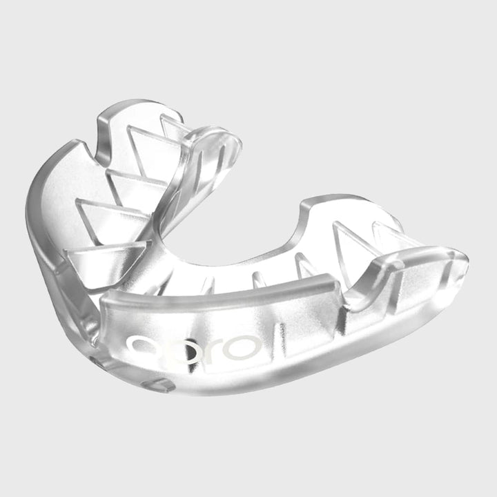 Opro Silver Gen4 Mouthguard Clear - Rugbystuff.com