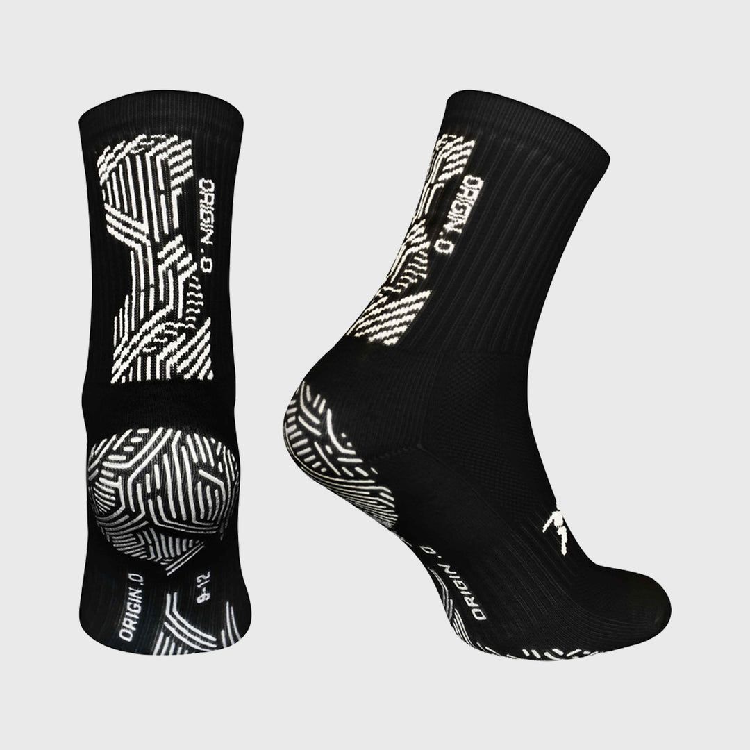 Precision Origin.0 Adult Rugby Grip Socks Black